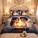 Premium 7D Printed King Size Bedsheet Set
