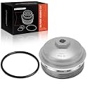 A-Premium Aluminum Oil Filter Housing Cap Assembly Compatible with Cadillac