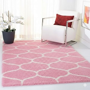 Premium Antiskid Shaggy Carpet Rug Plain Fur