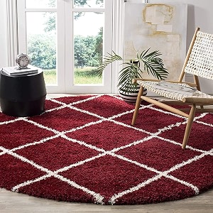 Premium Antiskid Shaggy Carpet Rug Plain Fur