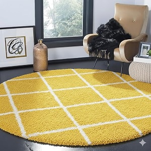 Premium Antiskid Shaggy Carpet Rug Plain Fur