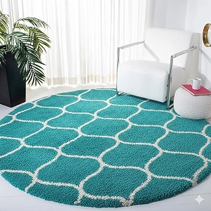 Premium Antiskid Shaggy Carpet Rug Plain Fur