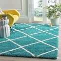 Premium Antiskid Shaggy CarpetRug Plain Fur Rectangular