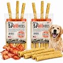 Premium Bacon Flavor Beef Hide Dog Chews – Rawhide Alternative Chews for Dogs, Easy-to-Digest 6” Sticks, Grain-Free Long-Lasting Dog Chew, Dental Support, Made in USA | 14 Count (2 Packs), 8 oz total