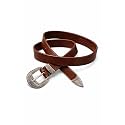 Premium BlackBrown Leather Belt with Engraved 25mm