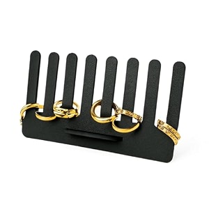 premium black ring holder display stand elegant amp durable jewelry organizer rack for multiple rings 4 mm ideal for home storefront or travel fw_black ring holder pack of 1