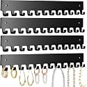 Premium Black Ring Holder Display Stand Elegant & Durable Jewelry Organizer Rack for Multiple Rings 4 mm Ideal for Home, Storefront, or Travel (14 Hooks Wall black 4)