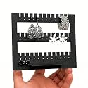 Premium Black Ring Holder Display Stand Elegant & Durable Jewelry Organizer Rack for Multiple Rings 4 mm Ideal for Home, Storefront, or Travel (FW_Earing_tops_Holder_Black Pack of 1)