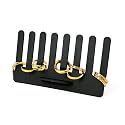 Premium Black Ring Holder Display Stand Elegant &amp; Durable Jewelry Organizer Rack for Multiple Rings 4 mm Ideal for Home, Storefront, or Travel (FW_Black Ring Holder Pack Of 1)