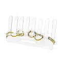 Premium Black Ring Holder Display Stand Elegant &amp; Durable Jewelry Organizer Rack for Multiple Rings 4 mm Ideal for Home, Storefront, or Travel (FW_Clear Ring Holder Pack Of 1)
