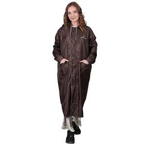 premium brand womens long waterproof rain coat lightweight hooded trench jacket for outdoor polyester travel amp everyday wear with storage bag