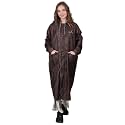 Premium Brand Womens Long Waterproof Rain Coat Lightweight Hooded Trench Jacket for Outdoor Polyester, Travel &amp; Everyday Wear with Storage Bag