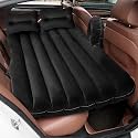 TEKCOOL Polyvinyl Chloride (PVC) Premium Car Inflatable Bed with Pump &amp; 2 Air Pillow|Quick Inflatable Back Seat Bed|Mattress|Car Bed for Kids,Travel,Trip,Camping,Picnic,Pool&amp;Beach|Universal Fit|Black