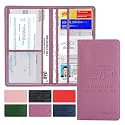 Valardoh Premium Car Registration and Insurance Card Holder, Car Document Holder for Cards, Driver License &amp; other Essential Documents (Purple)
