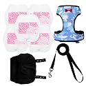 Premium Chicken Harness - Adjustable, Breathable, and Durable in Cool Camouflage Blue with Matching 5.4ft Leash for Happy Hens (Small, Camouflage Blue)