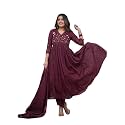 Premium Cotton Embroidered Anarkali Suit Set for