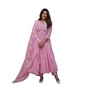 Premium Cotton Embroidered Anarkali Suit Set for