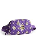 Vera Bradley Premium Cotton Large Travel Duffel Bag, Royal Blue/Red Bandana