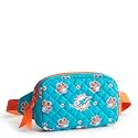 Vera Bradley Premium Cotton Large Travel Duffel Bag, Royal Blue/Red Bandana