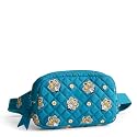 Vera Bradley Premium Cotton Large Travel Duffel Bag, Royal Blue/Red Bandana