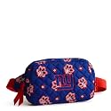 Vera Bradley Premium Cotton Large Travel Duffel Bag, Royal Blue/Red Bandana