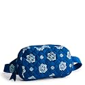 Vera Bradley Premium Cotton Large Travel Duffel Bag, Royal Blue/Red Bandana