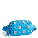 Vera Bradley Premium Cotton Large Travel Duffel Bag, Royal Blue/Red Bandana