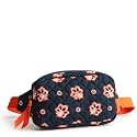 Vera Bradley Premium Cotton Large Travel Duffel Bag, Royal Blue/Red Bandana