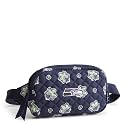 Vera Bradley Premium Cotton Large Travel Duffel Bag, Royal Blue/Red Bandana
