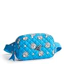 Vera Bradley Premium Cotton Large Travel Duffel Bag, Royal Blue/Red Bandana