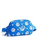 Vera Bradley Premium Cotton Large Travel Duffel Bag, Royal Blue/Red Bandana