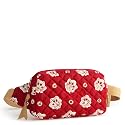 Vera Bradley Premium Cotton Large Travel Duffel Bag, Royal Blue/Red Bandana