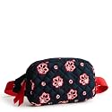 Vera Bradley Premium Cotton Large Travel Duffel Bag, Royal Blue/Red Bandana