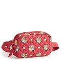Vera Bradley Premium Cotton Large Travel Duffel Bag, Royal Blue/Red Bandana