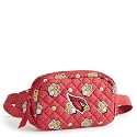 Vera Bradley Premium Cotton Large Travel Duffel Bag, Royal Blue/Red Bandana