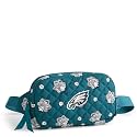 Vera Bradley Premium Cotton Large Travel Duffel Bag, Royal Blue/Red Bandana