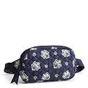 Vera Bradley Premium Cotton Large Travel Duffel Bag, Royal Blue/Red Bandana