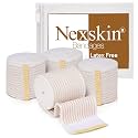 Premium Elastic Bandage Wrap (2” Wide, 4 Pack) - Nexskin Latex Free Athletic/Medical Compression Bandages Hook & Loop Fasteners at Both Ends - Lifetime Washable & Reusable Bandages