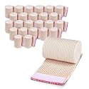 Premium Elastic Bandage Wrap (3” Wide, 25 Pack) - Nexskin Latex Free Athletic/Medical Compression Bandages Hook & Loop Fasteners at Both Ends - Lifetime Washable & Reusable Bandages