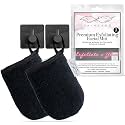 Premium Exfoliating Facial Mitt 2pc, Dual-Sided Makeup Remover & Face Glove