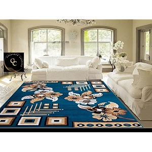 Premium Floral Multi Design Area Rug 7x10