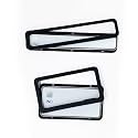 Premium Front and Back Number Plate Frame for Bikes (Black, Standard Size for All Bikes) - Set of Two