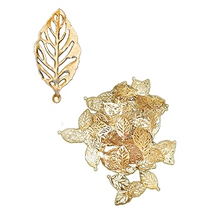 Premium Golden Metal Charms Filigree Connectors for