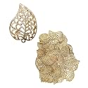 Premium Golden Metal Charms Filigree Connectors for
