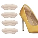 Premium Heel Pads Inserts Grips | Back of Heel Protectors Cushions Liner | Prevent Shoe Slipping &amp; Blisters | Filler for Loose Shoes | 2 Pair Skin Color | Men &amp; Women