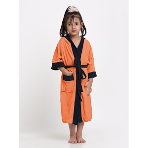 premium melodious unisex hooded children39s bathrobe
