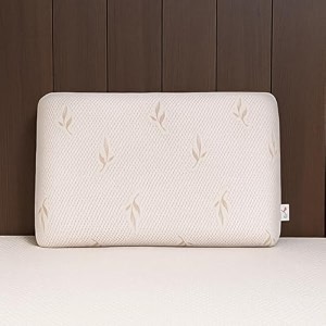 premium memory foam pillow for neck amp shoulder support  orthopedic contour design for deep sleep  soft breathable washable cover  ideal for back amp side sleepers pack of 1