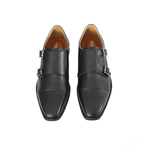 Premium Mens Leather Double Monk Strap Shoes