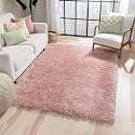 Premium Microfiber Soft Pink Shag Rug 10x10