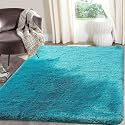 Premium Microfiber Soft Tarquoise Shag Rug 5x8